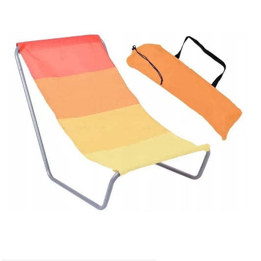 transat de plage ultra leger orange