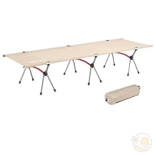 transat pliant de plage beige