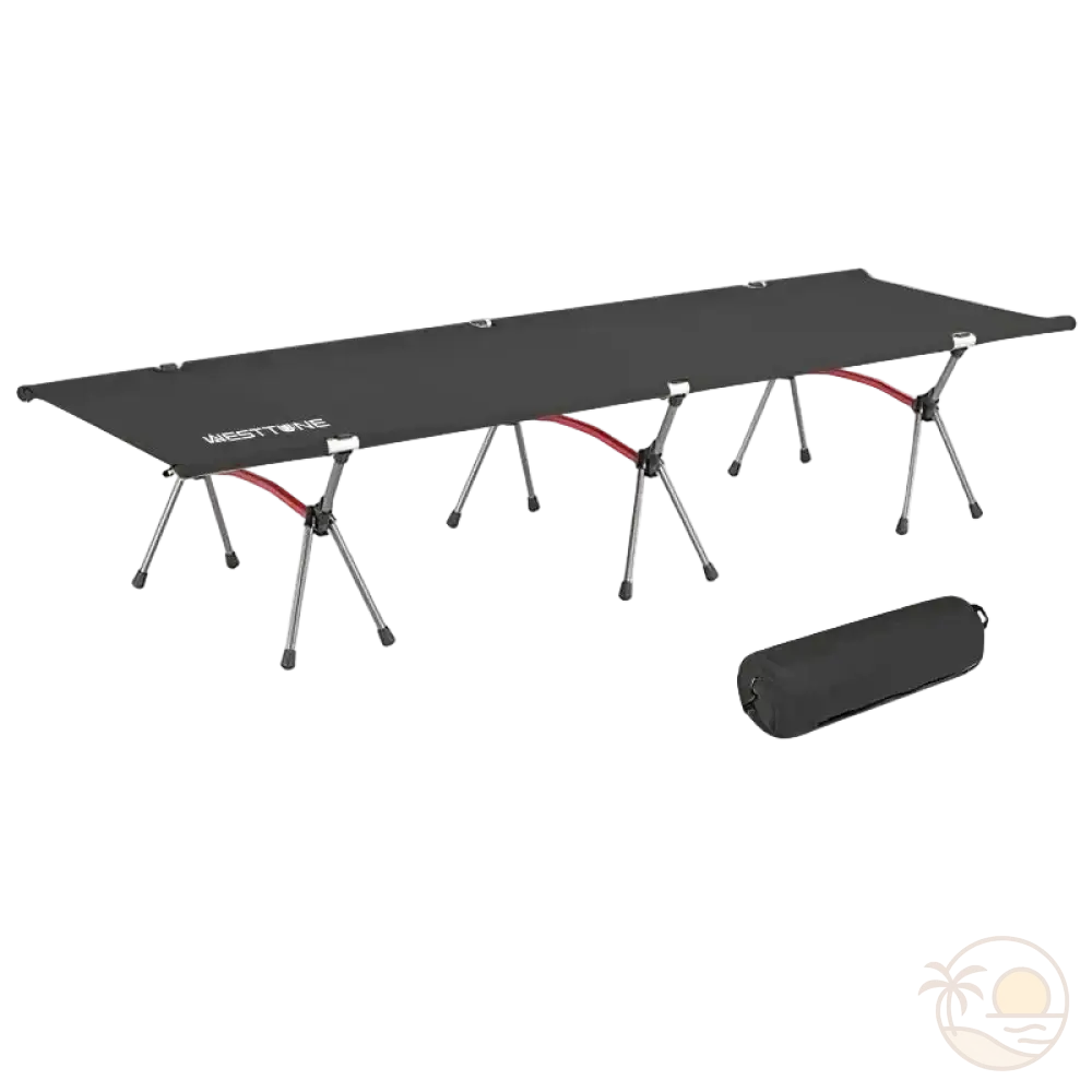 transat pliant de plage noir