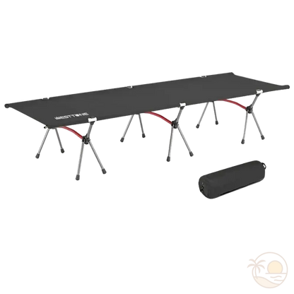 transat pliant de plage noir