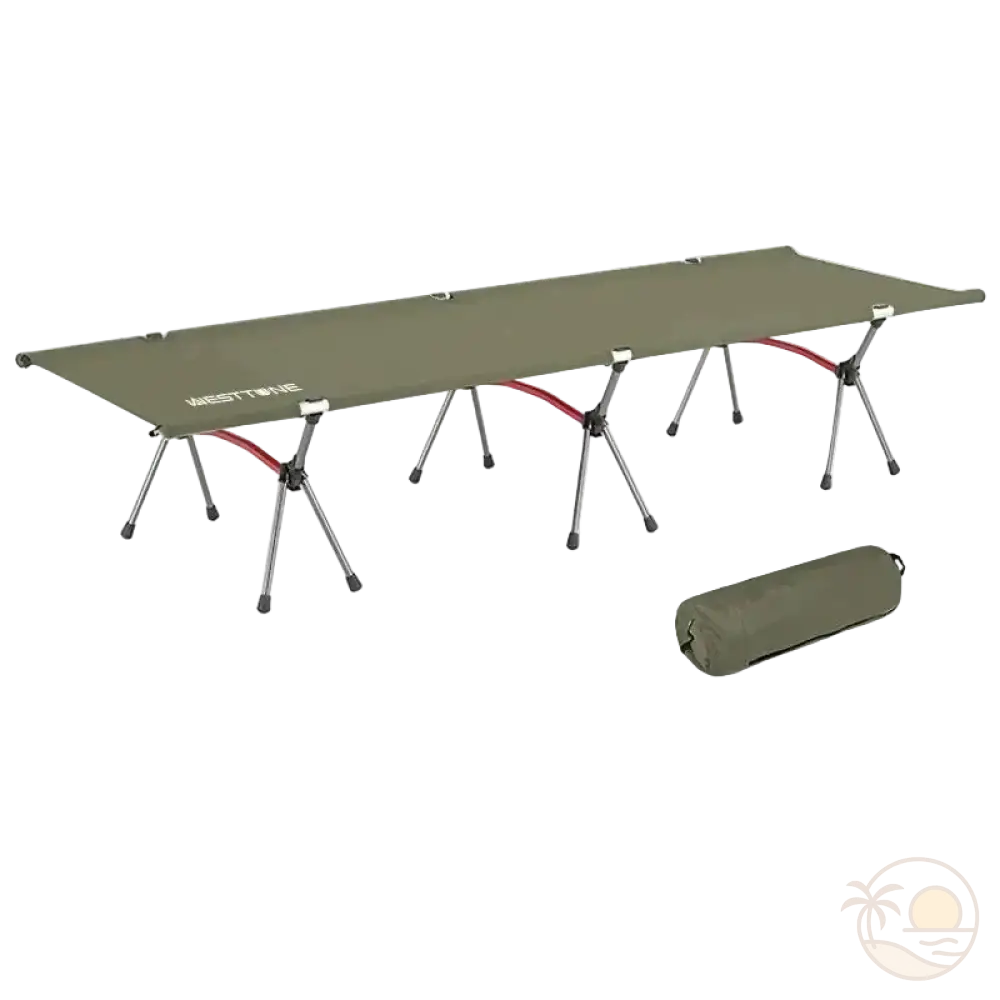 transat pliant de plage vert