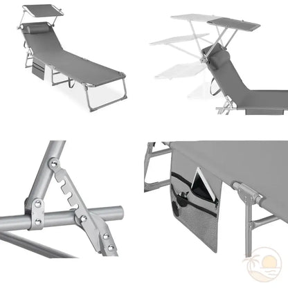 transats de plage plies deplies