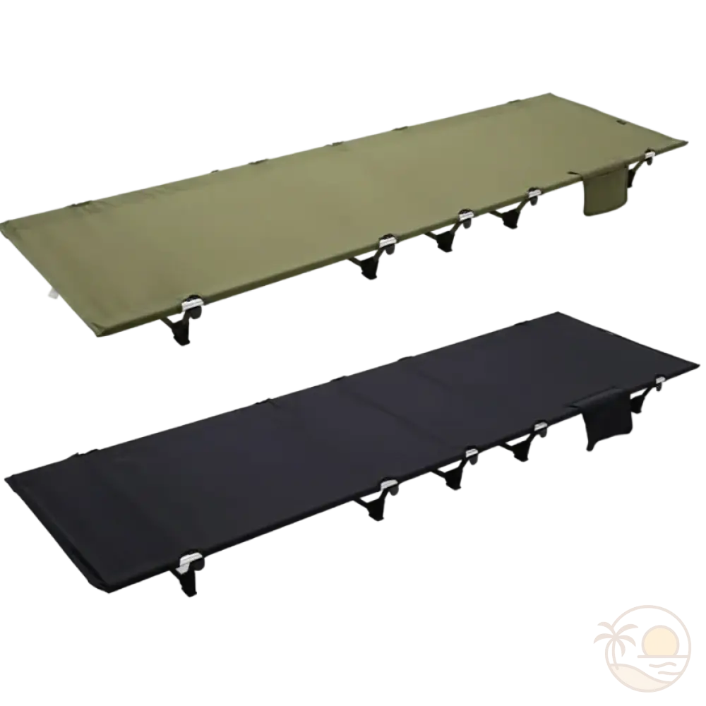 transats de plage ultra legers pliables vert noir