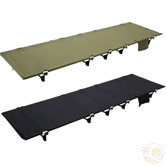 transats de plage ultra legers pliables vert noir