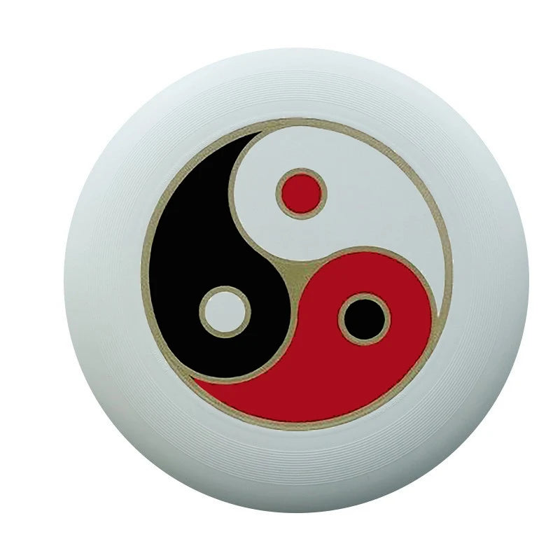 ultimate sport frisbee yin yang rouge noir
