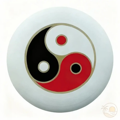 ultimate sport frisbee yin yang rouge noir